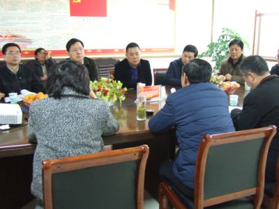 縣政府常務(wù)副縣長曹紅斌、金融辦主任靳林冬來金泉科技考察新三板掛牌上市工作